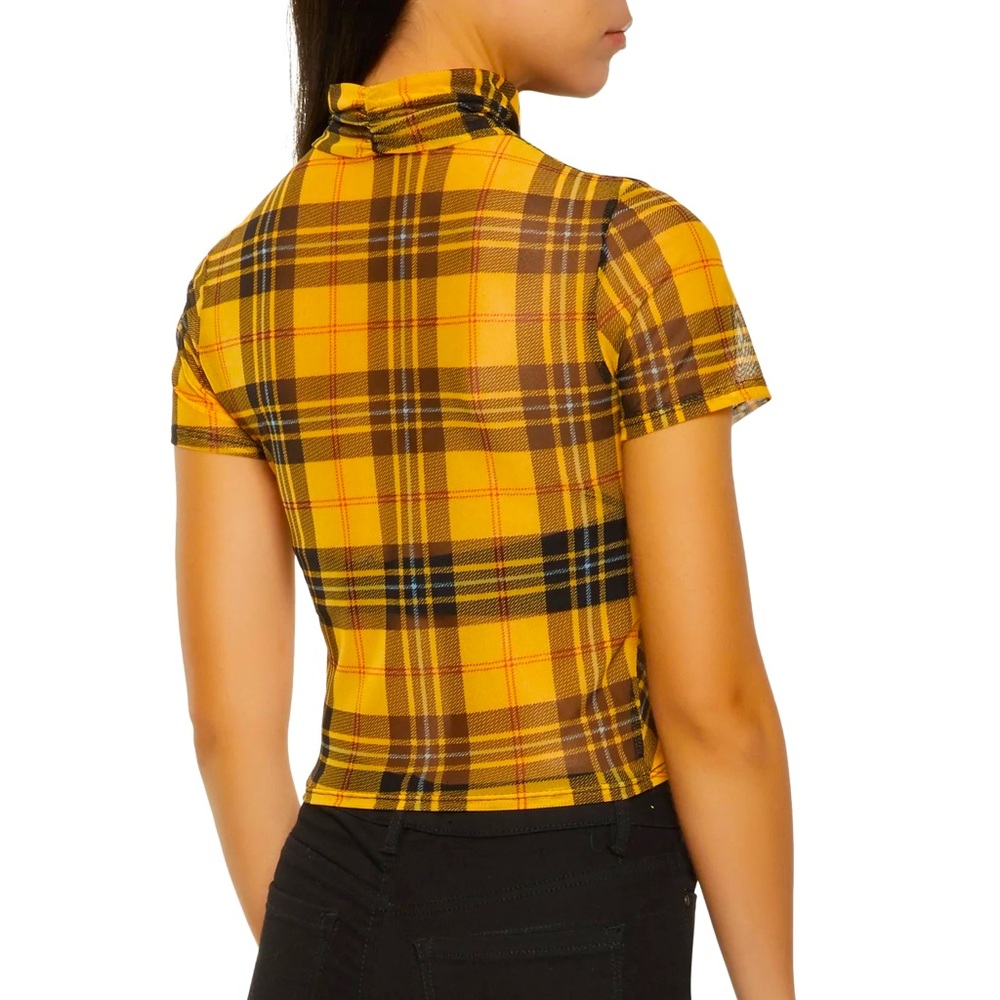 2 Mesh Crop Top - Picture 3 of 6
